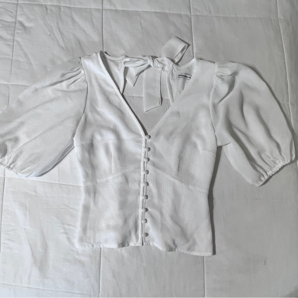 Abercrombie & Fitch White Blouse